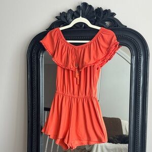 Derek Heart Orange Jumpsuit